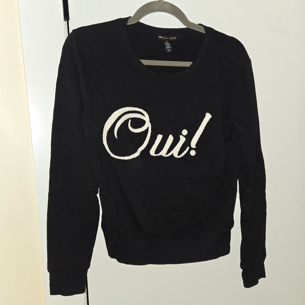 Oui! Macy's teen vogue black sweater